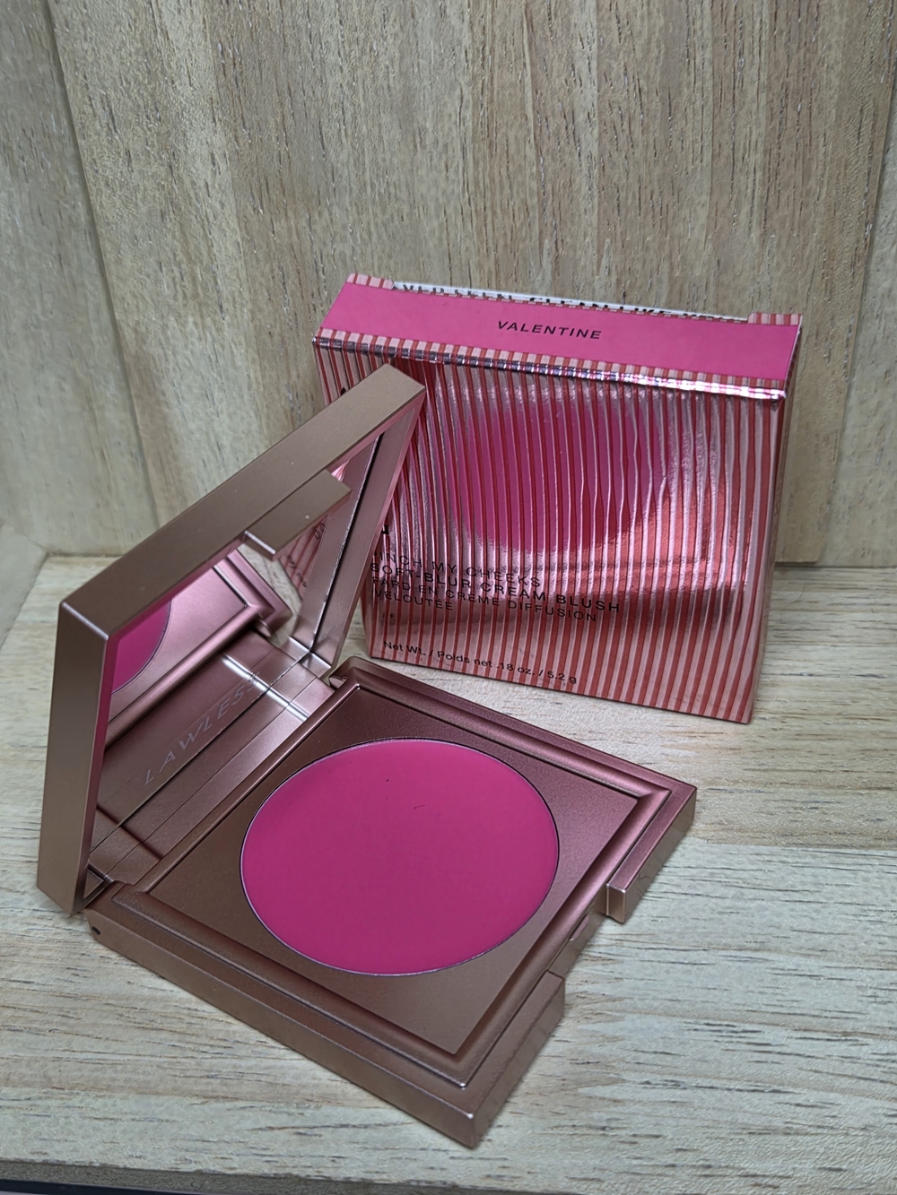 LAWLESS Pinch My Cheeks Soft-Blur Cream Blush in the shade "Valentine"